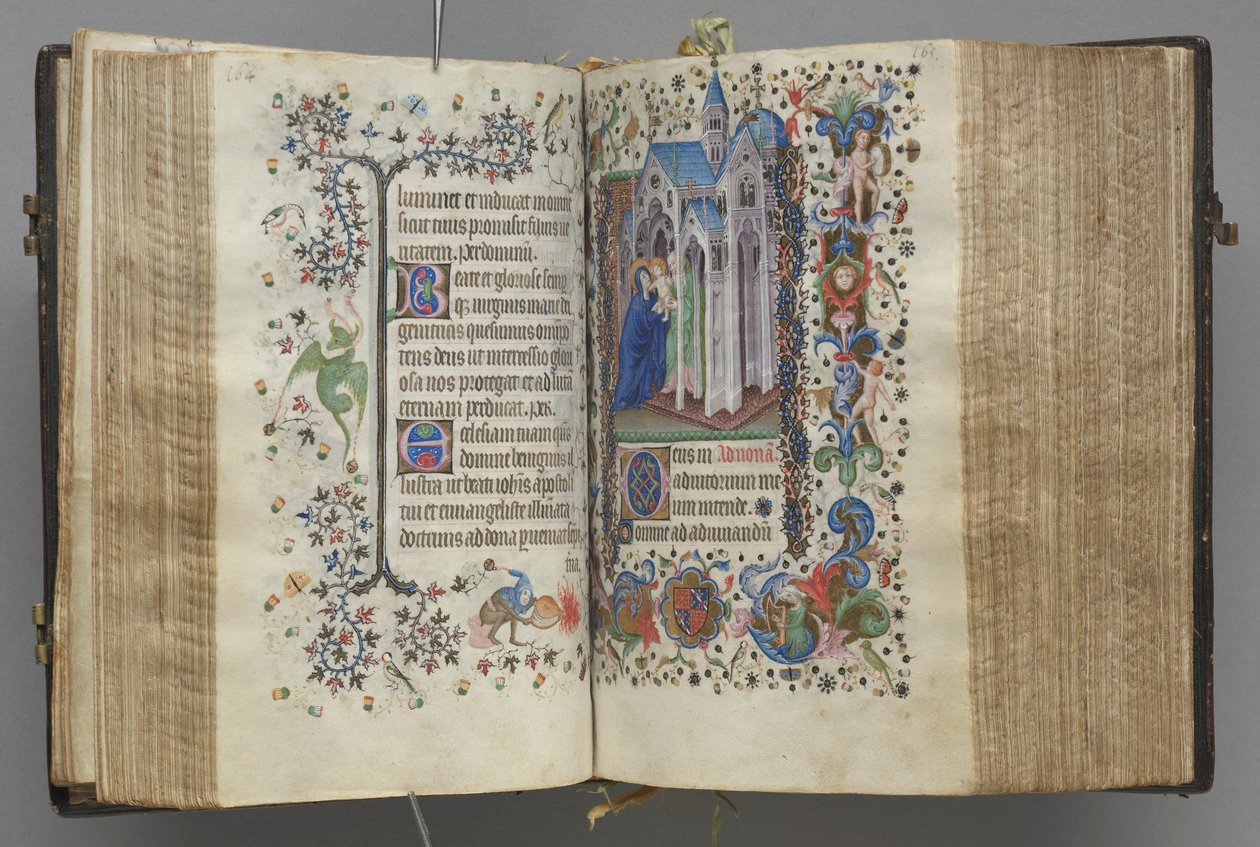 ساعات شارل النبيل ، ملك نافار 1361-1425: fol. 82v ، نص ، ج. 1405. بواسطة ماجستير في الأحرف الأولى وشركاء بروكسل