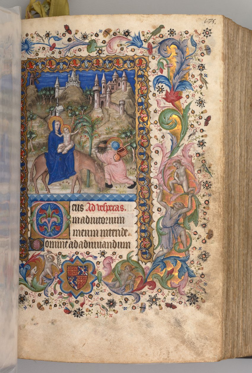 ساعات شارل النبيل ، ملك نافار 1361-1425: fol. 88 و ، رحلة إلى مصر صلاة الغروب ، ج. 1 بواسطة ماجستير في الأحرف الأولى وشركاء بروكسل