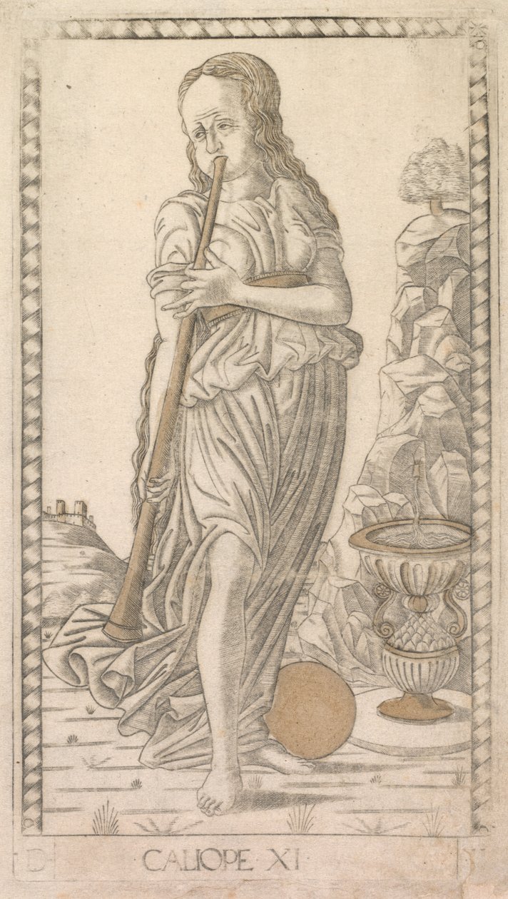 Calliope (من سلسلة Tarocchi D: Apollo and the Muses ، رقم 11) بواسطة ماجستير في سلسلة E Tarocchi