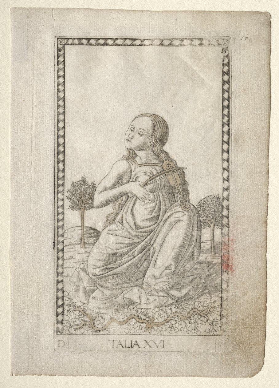 ثاليا (كوميديا ، شعر رعوي) (من سلسلة Tarocchi D: Apollo and the Muses ، رقم 16) بواسطة ماجستير في سلسلة E Tarocchi