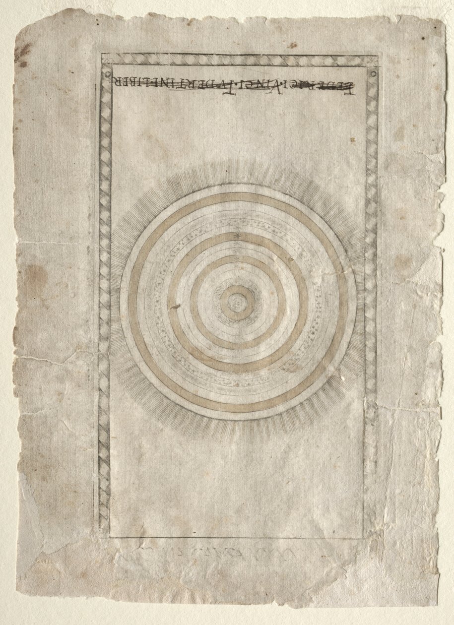 The Empyrean Sphere from Tarocchi ، سلسلة A ... ، قبل عام 1467. بواسطة ماجستير في سلسلة E Tarocchi