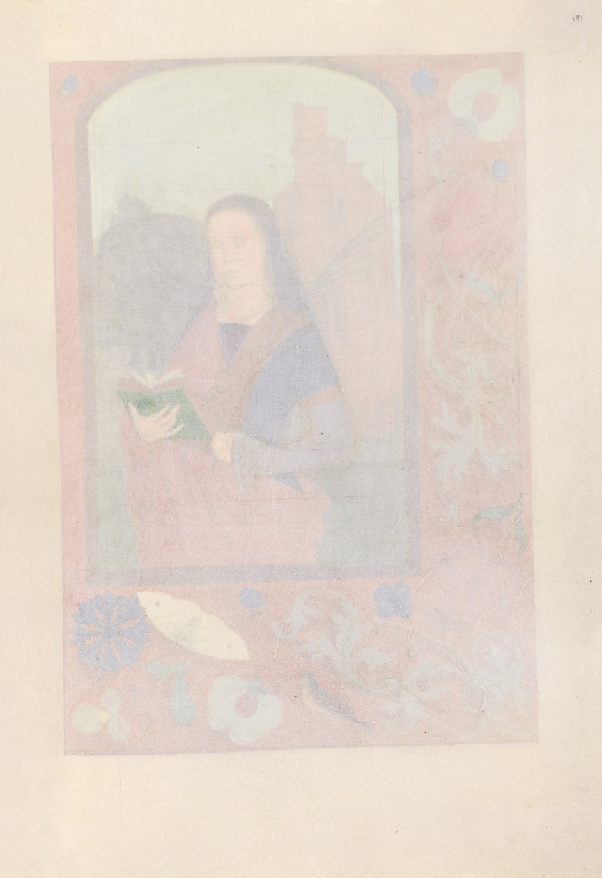 ساعات الملكة إيزابيلا الكاثوليكية ، ملكة إسبانيا: فل. 191 و ، ج. 1500. بواسطة سيد كتاب الصلاة الأول لماكسيميليان