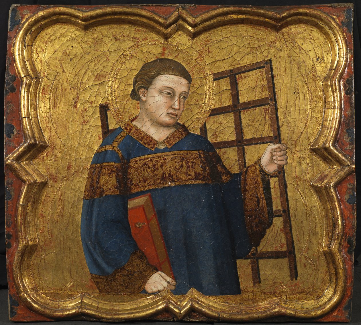 سانت لورانس ، حوالي عام 1335 (تمبرا وأوراق ذهبية على اللوح) بواسطة سيد Fogg Pieta