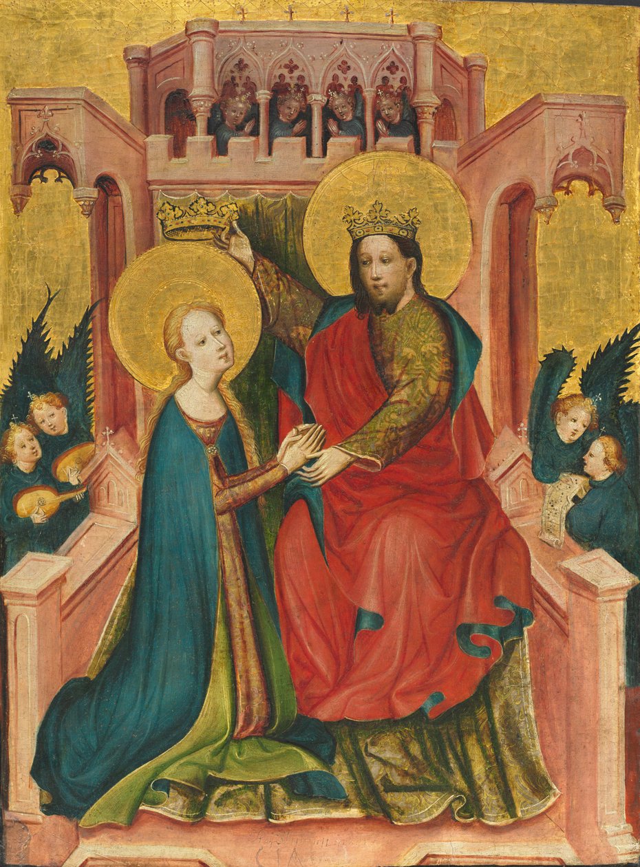 تتويج العذراء بواسطة سيد Fröndenberg Altarpiece