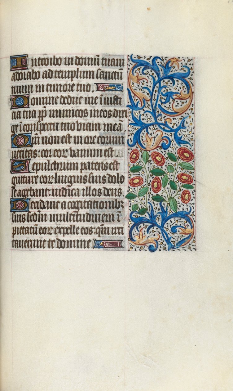 كتاب ساعات استخدام روان: fol. 111 و ، ج. 1470. بواسطة سيد لاتيني جنيف