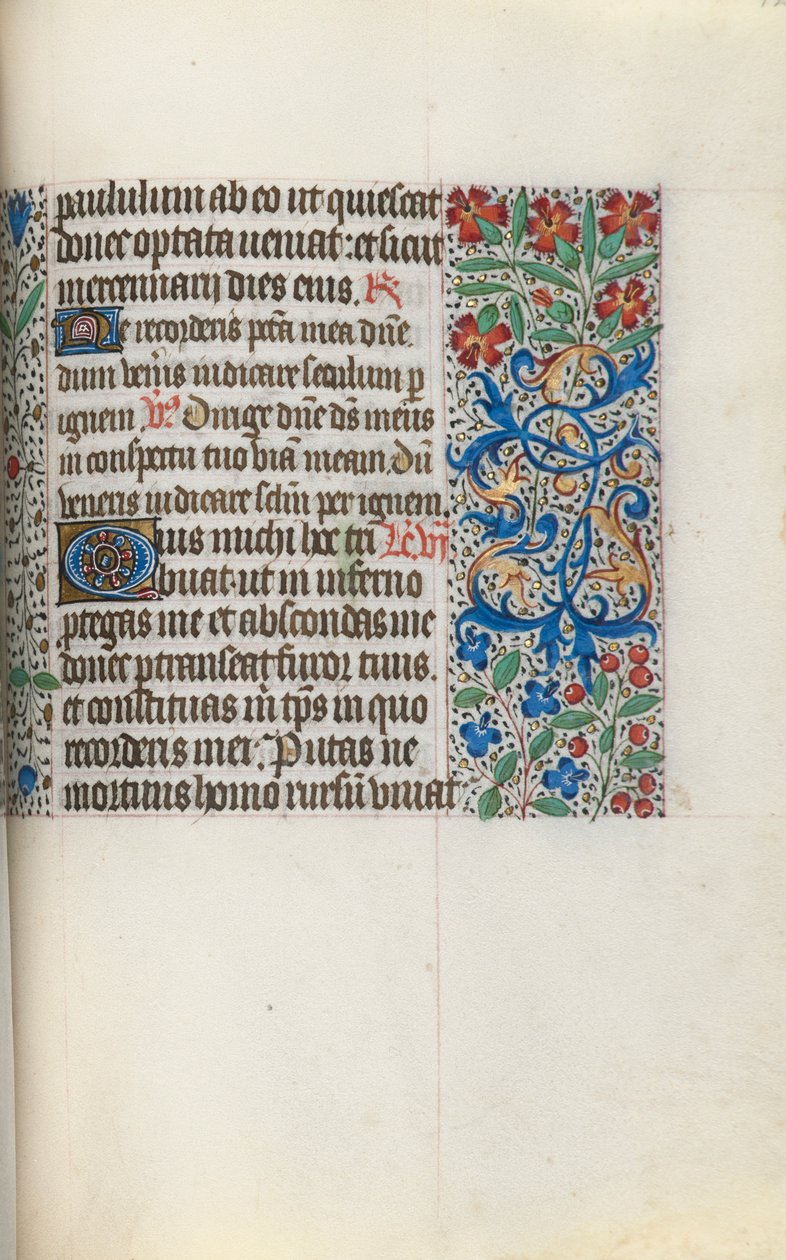 كتاب ساعات استخدام روان: fol. 124 و ، ج. 1470. بواسطة سيد لاتيني جنيف
