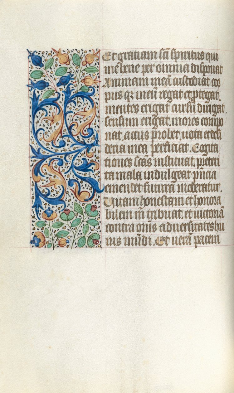 كتاب ساعات استخدام روان: fol. 21 ظ ، ج. 1470. بواسطة سيد لاتيني جنيف