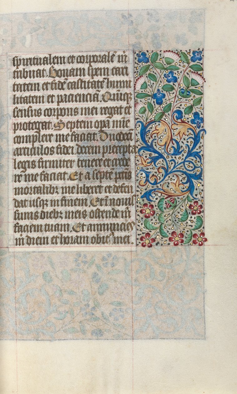 كتاب ساعات استخدام روان: fol. 22 و ، ج. 1470. بواسطة سيد لاتيني جنيف