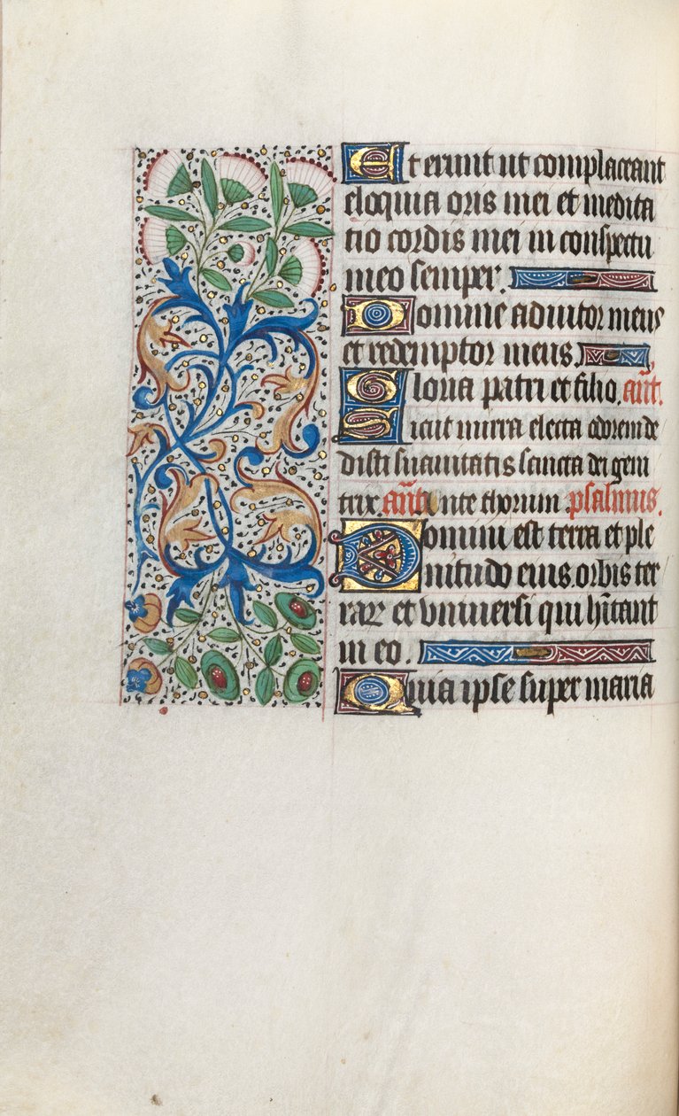 كتاب ساعات استخدام روان: fol. 33 فولت ، ج. 1470. بواسطة سيد لاتيني جنيف