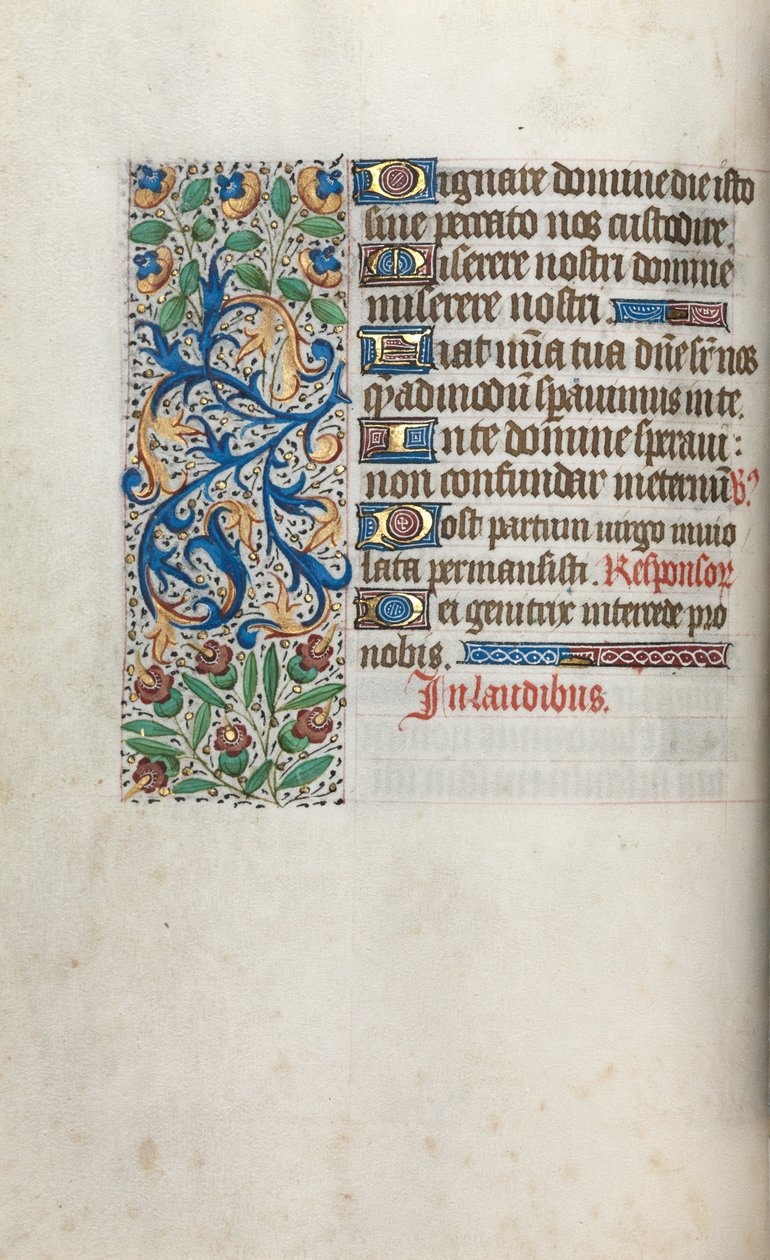 كتاب ساعات استخدام روان: fol. 38 فولت ، ج. 1470. بواسطة سيد لاتيني جنيف
