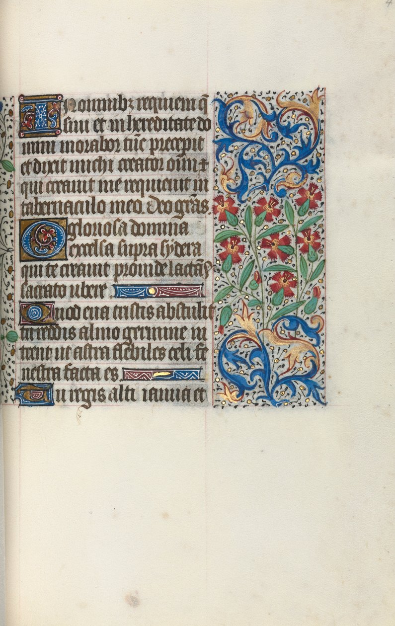 كتاب ساعات استخدام روان: fol. 47 و ، ج. 1470. بواسطة سيد لاتيني جنيف