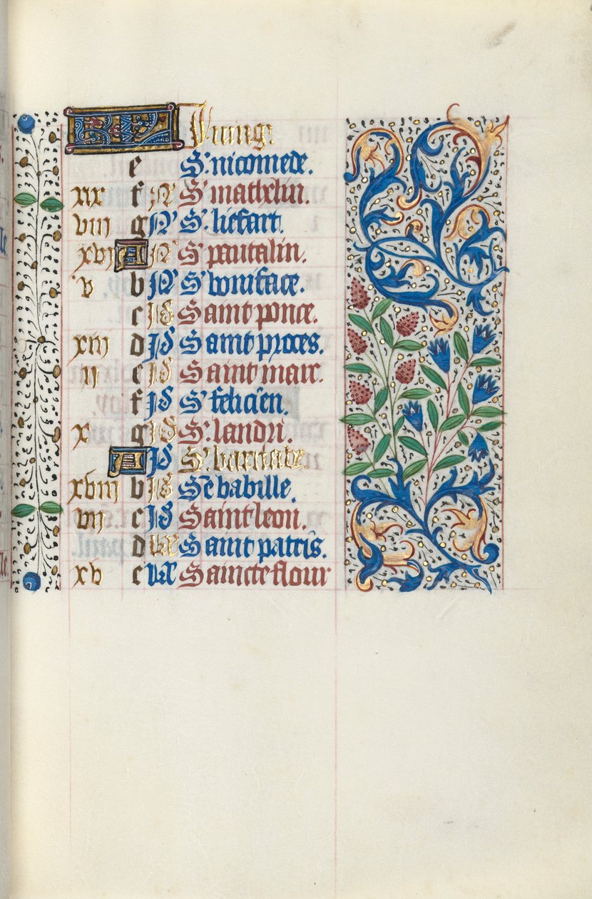 كتاب ساعات استخدام روان: fol. 51 و ، ج. 1470. بواسطة سيد لاتيني جنيف