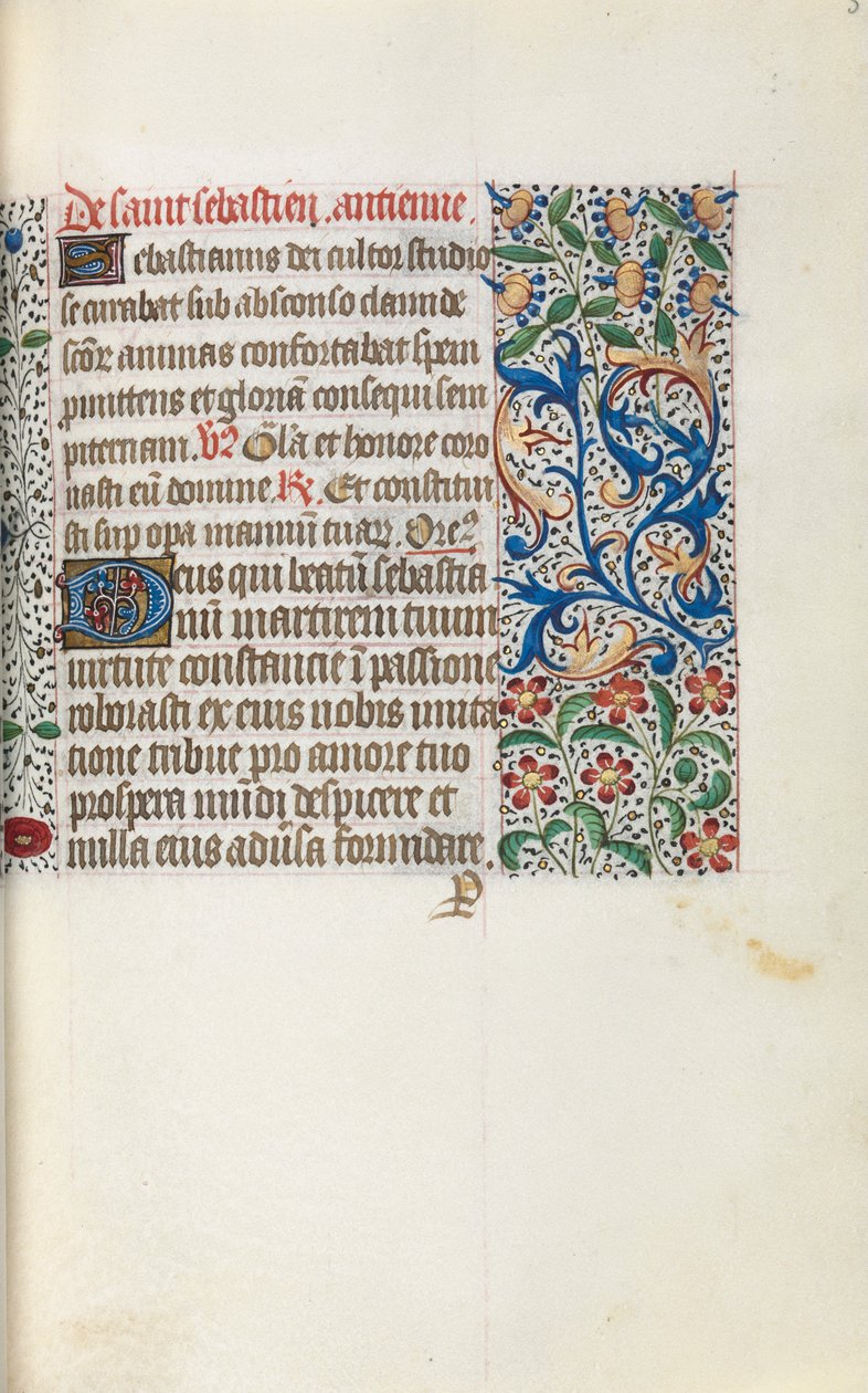 كتاب ساعات استخدام روان: fol. 52 و ، ج. 1470. بواسطة سيد لاتيني جنيف