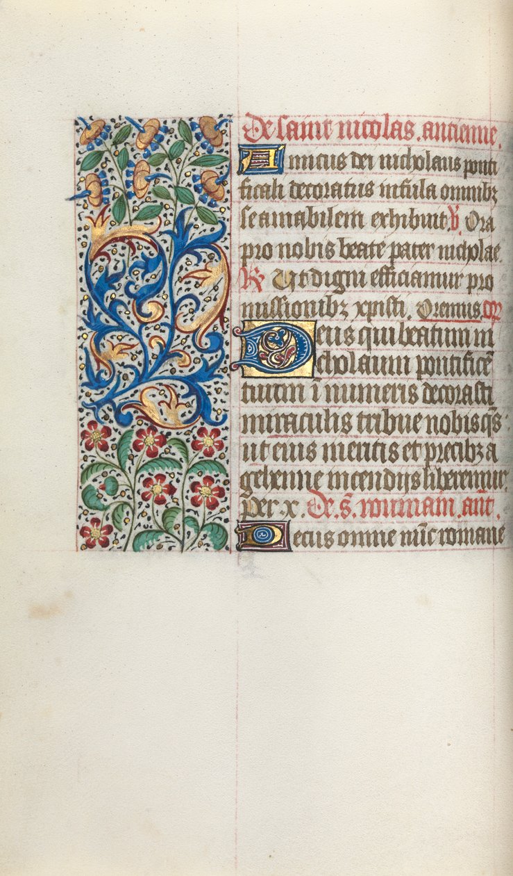 كتاب ساعات استخدام روان: fol. 52 فولت ، ج. 1470. بواسطة سيد لاتيني جنيف