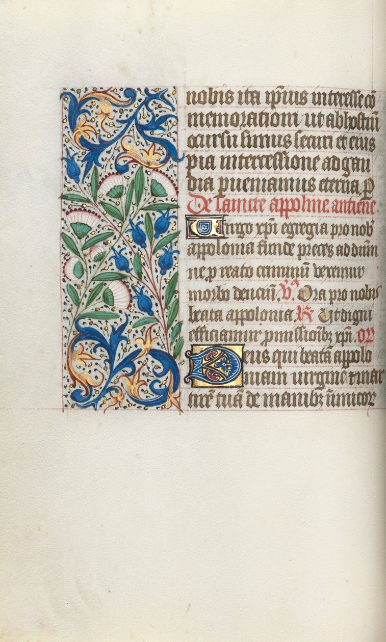 كتاب ساعات استخدام روان: fol. 54 فولت ، ج. 1470. بواسطة سيد لاتيني جنيف