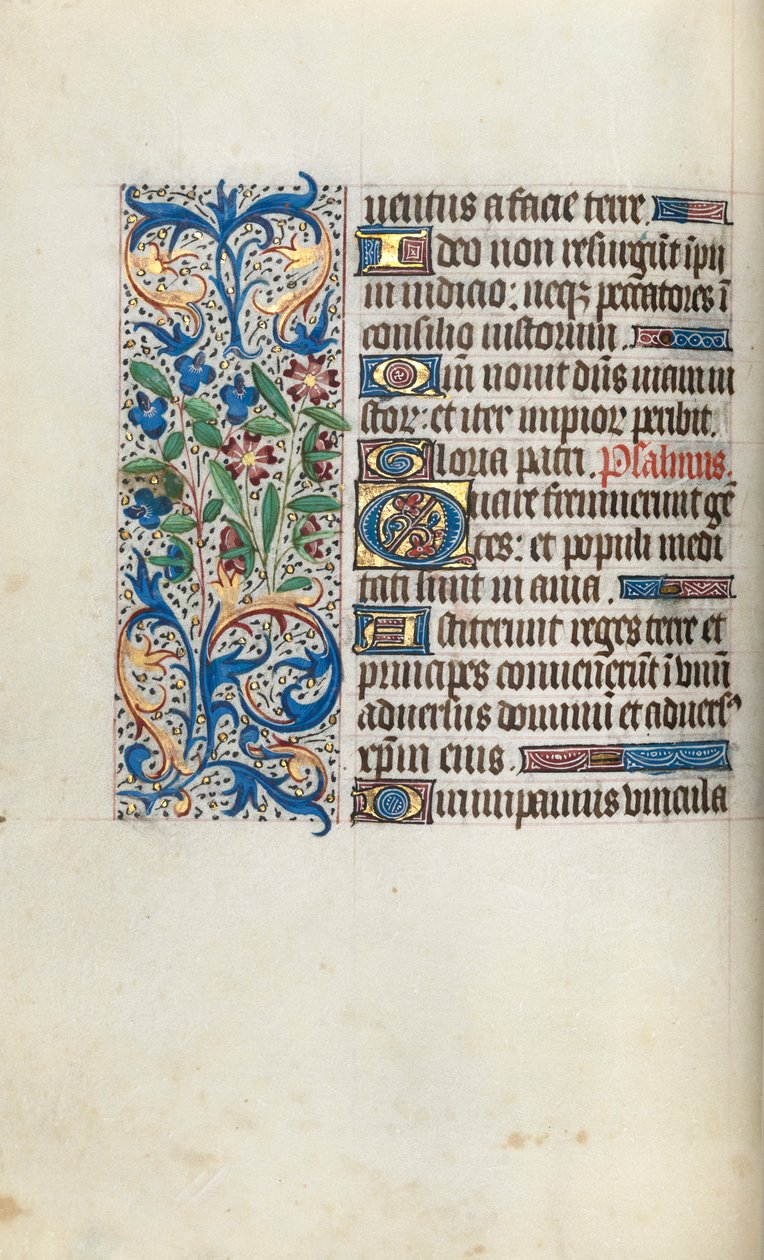 كتاب ساعات استخدام روان: fol. 57 فولت ، ج. 1470. بواسطة سيد لاتيني جنيف