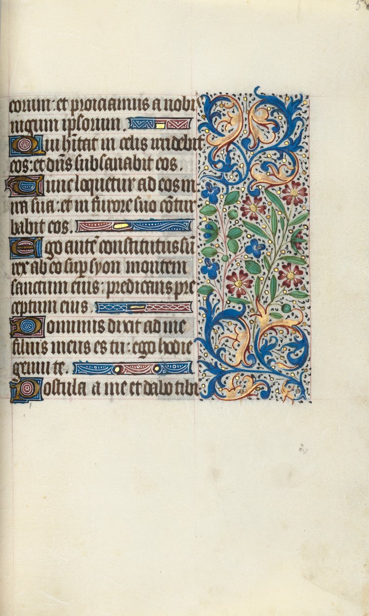 كتاب ساعات استخدام روان: fol. 58 و ، ج. 1470. بواسطة سيد لاتيني جنيف
