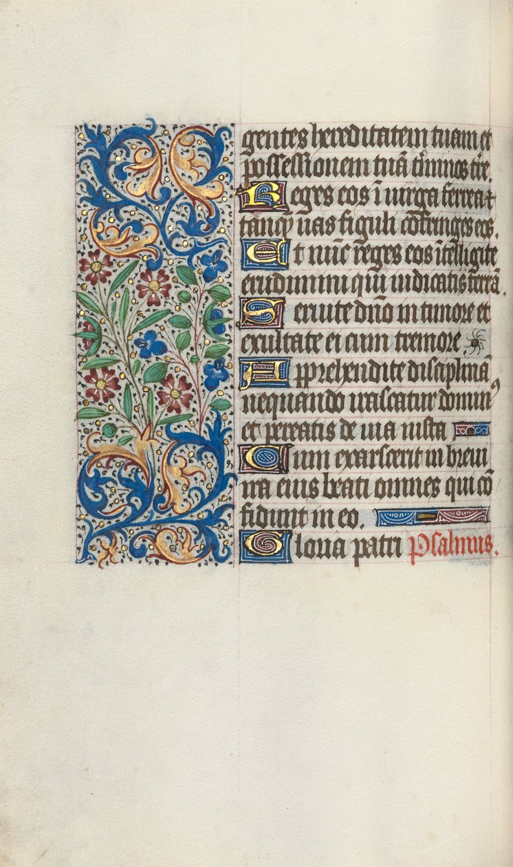 كتاب ساعات استخدام روان: fol. 58 فولت ، ج. 1470. بواسطة سيد لاتيني جنيف