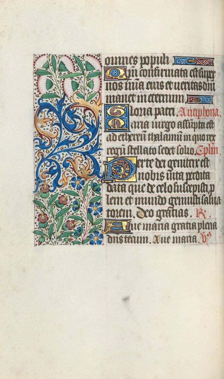كتاب ساعات استخدام روان: fol. 60 فولت ، ج. 1470. بواسطة سيد لاتيني جنيف