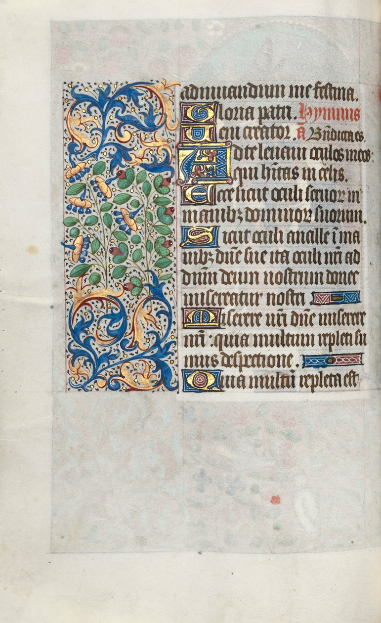 كتاب ساعات استخدام روان: fol. 64 فولت ، ج. 1470. بواسطة سيد لاتيني جنيف