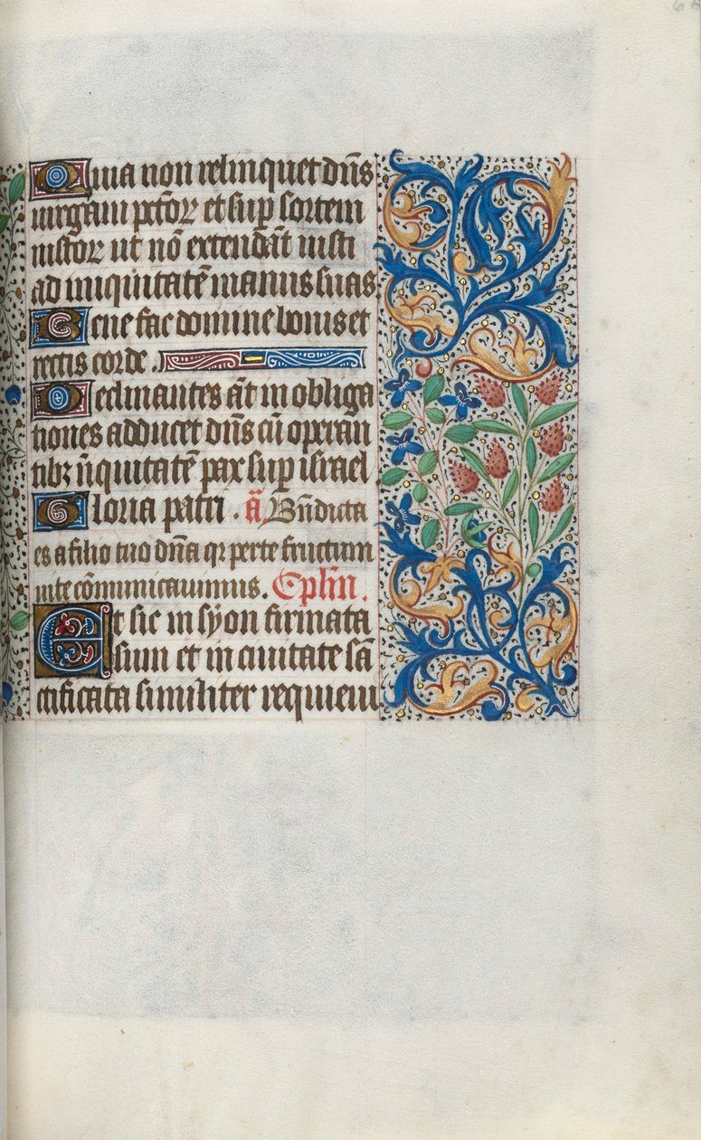 كتاب ساعات استخدام روان: fol. 66 و ، ج. 1470. بواسطة سيد لاتيني جنيف