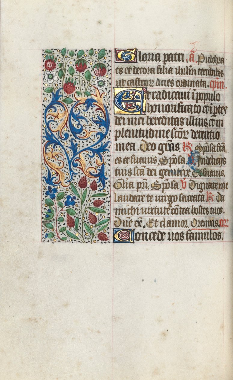 كتاب ساعات استخدام روان: fol. 69 فولت ، ج. 1470. بواسطة سيد لاتيني جنيف