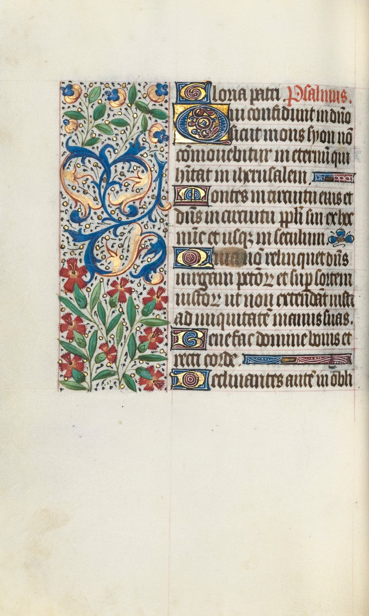 كتاب ساعات استخدام روان: fol. 71 فولت ، ج. 1470. بواسطة سيد لاتيني جنيف