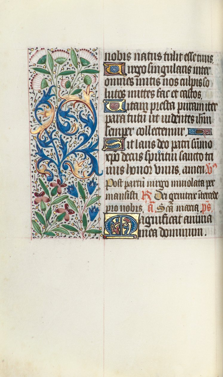كتاب ساعات استخدام روان: fol. 73 فولت ، ج. 1470. بواسطة سيد لاتيني جنيف