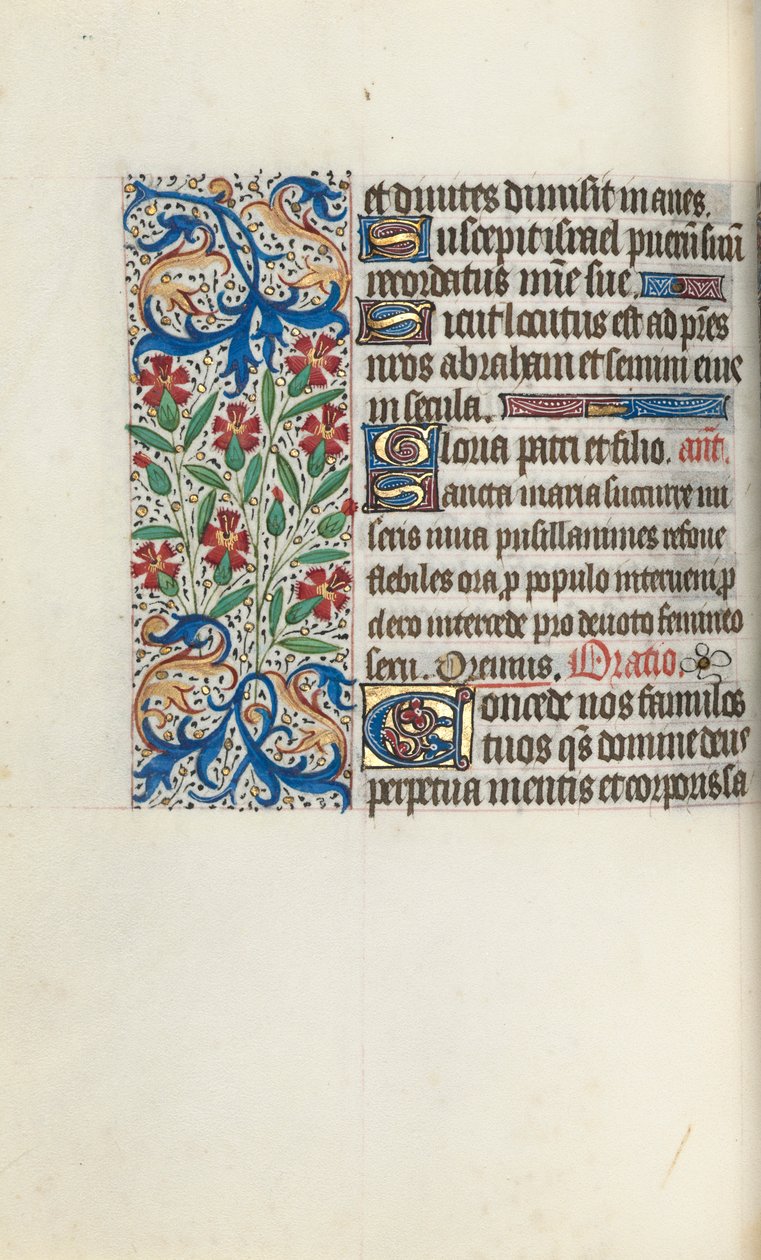 كتاب ساعات استخدام روان: fol. 74 فولت ، ج. 1470. بواسطة سيد لاتيني جنيف