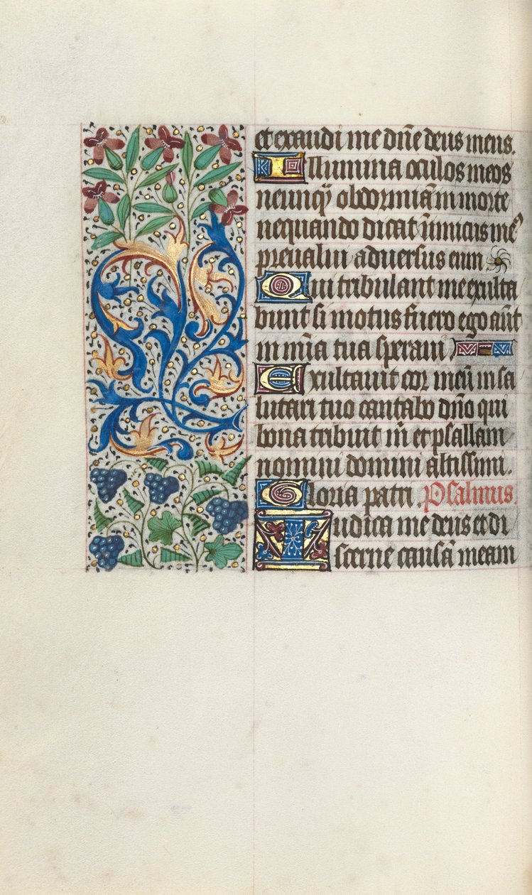 كتاب ساعات استخدام روان: fol. 75 فولت ، ج. 1470. بواسطة سيد لاتيني جنيف