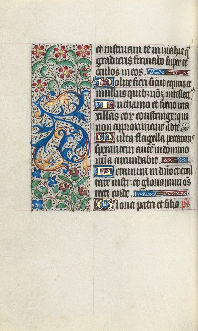 كتاب ساعات استخدام روان: fol. 82 فولت ، ج. 1470. بواسطة سيد لاتيني جنيف