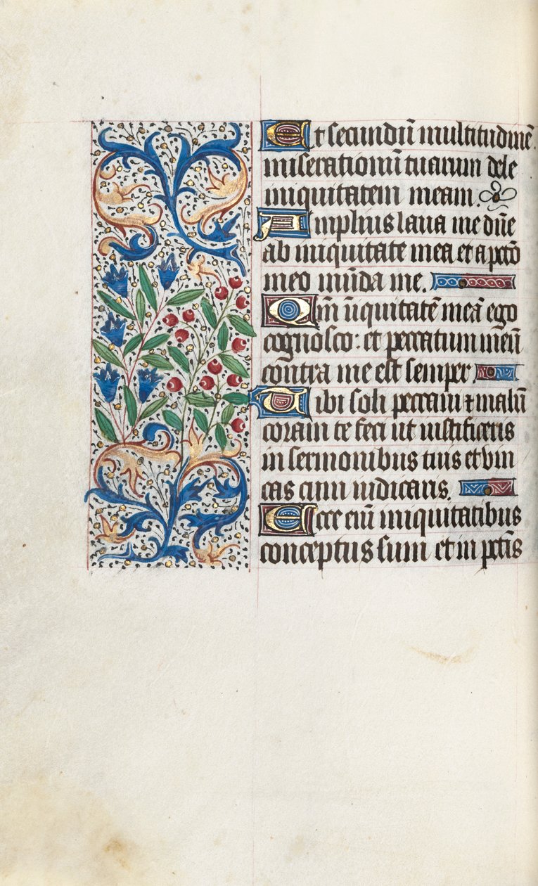 كتاب ساعات استخدام روان: fol. 85 فولت ، ج. 1470. بواسطة سيد لاتيني جنيف