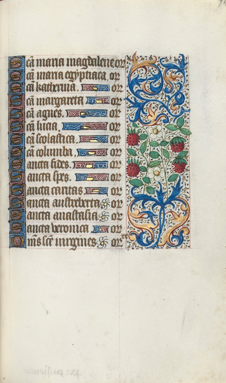 كتاب ساعات استخدام روان: fol. 94 و ، ج. 1470. بواسطة سيد لاتيني جنيف