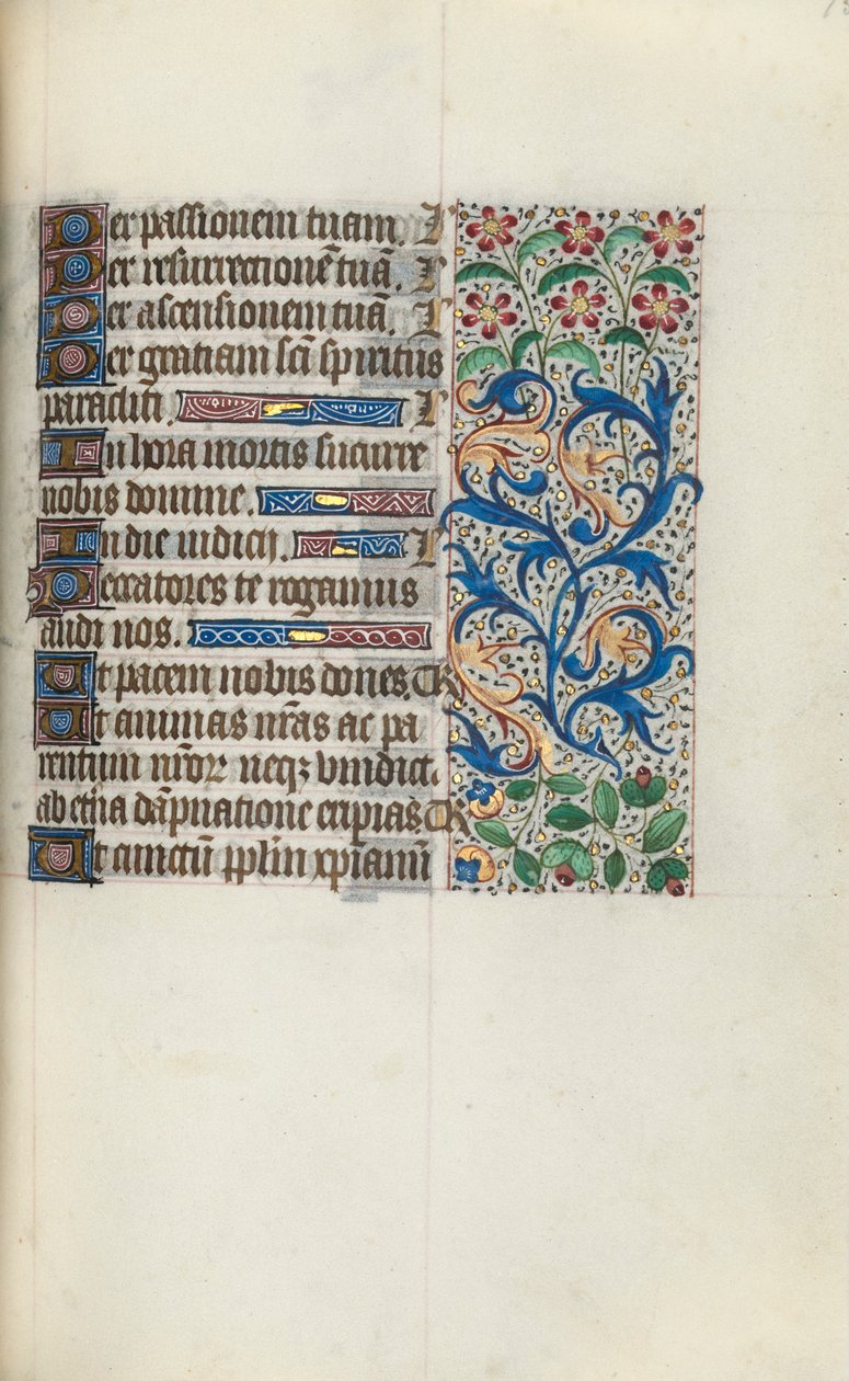 كتاب ساعات استخدام روان: fol. 95 و ، ج. 1470. بواسطة سيد لاتيني جنيف