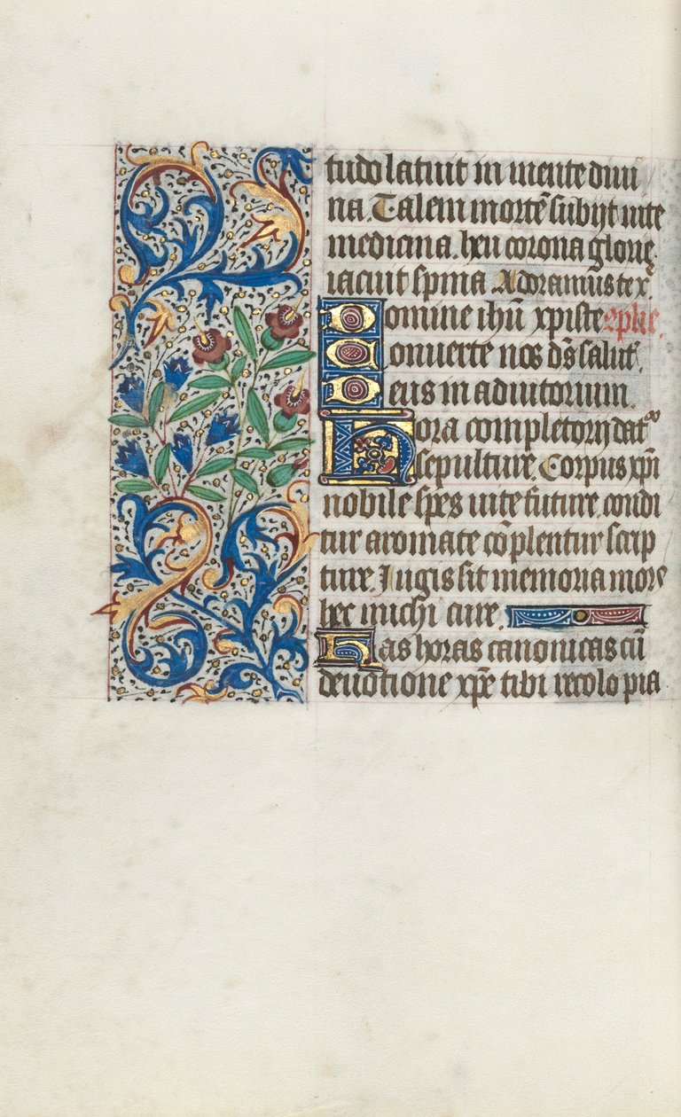 كتاب ساعات استخدام روان: fol. 98 فولت ، ج. 1470. بواسطة سيد لاتيني جنيف