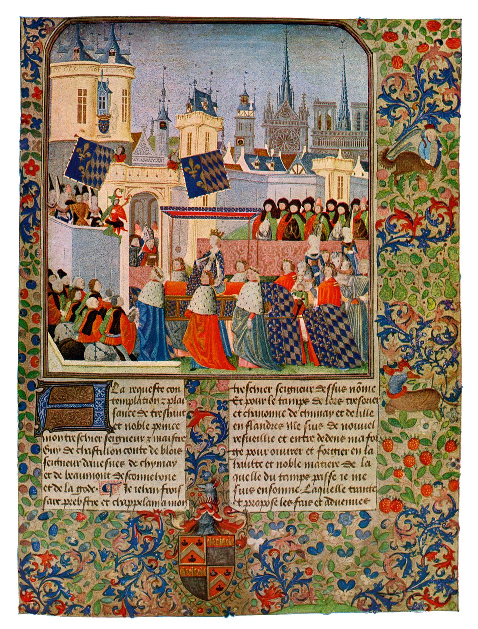 دخول الملكة إيزابيلا إلى باريس ، c1385 القرن الخامس عشر. بواسطة سيد هارلي Froissart