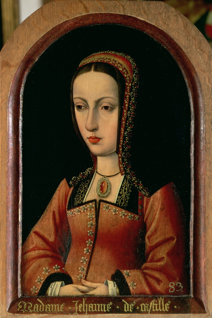 جوانا أو جوانا `` جنون قشتالة &39;&39; (1479-1555) ابنة فرديناند الثاني من أراغون (1452-1516) وإيزابيلا `` الكاثوليكية &39;&39; في قشتالة (1474-1504) بواسطة سيد أسطورة القديس مادلين