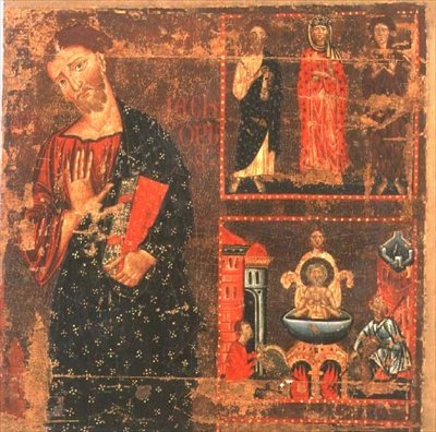 القديس يوحنا الإنجيلي (تمبرا على لوحة) بواسطة سيد المجدلين