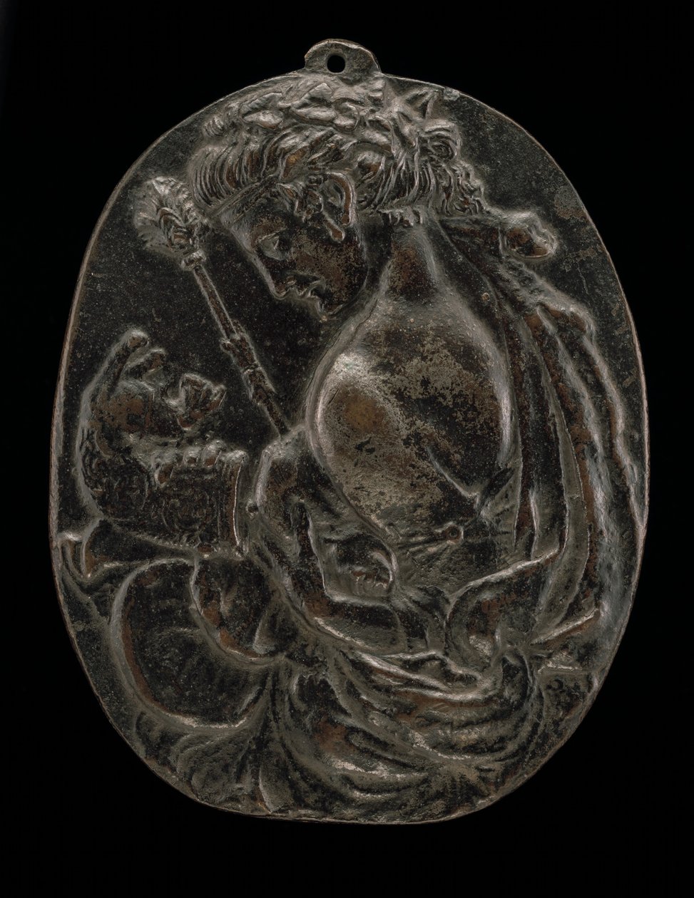 A Bacchante ، أواخر القرن الخامس عشر أو أوائل القرن السادس عشر. بواسطة سيد مرآة مارتيلي