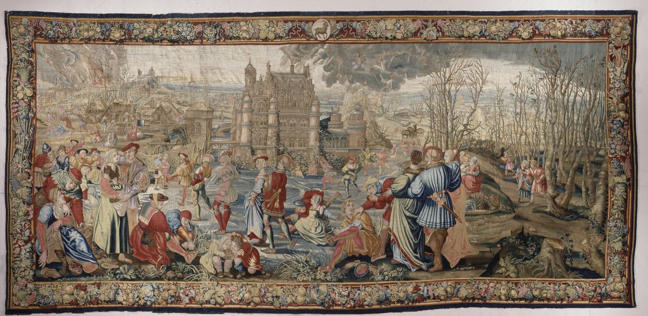 الشتاء ، من مواسم سلسلة Lucas ، c.1535 (صوف وحرير) بواسطة ماجستير في أشهر لوكاس ماجستير في أشهر لوكاس