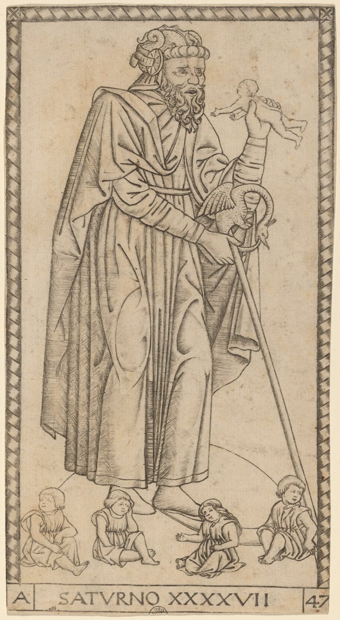 زحل (زحل) بواسطة ماجستير في سلسلة S Tarocchi