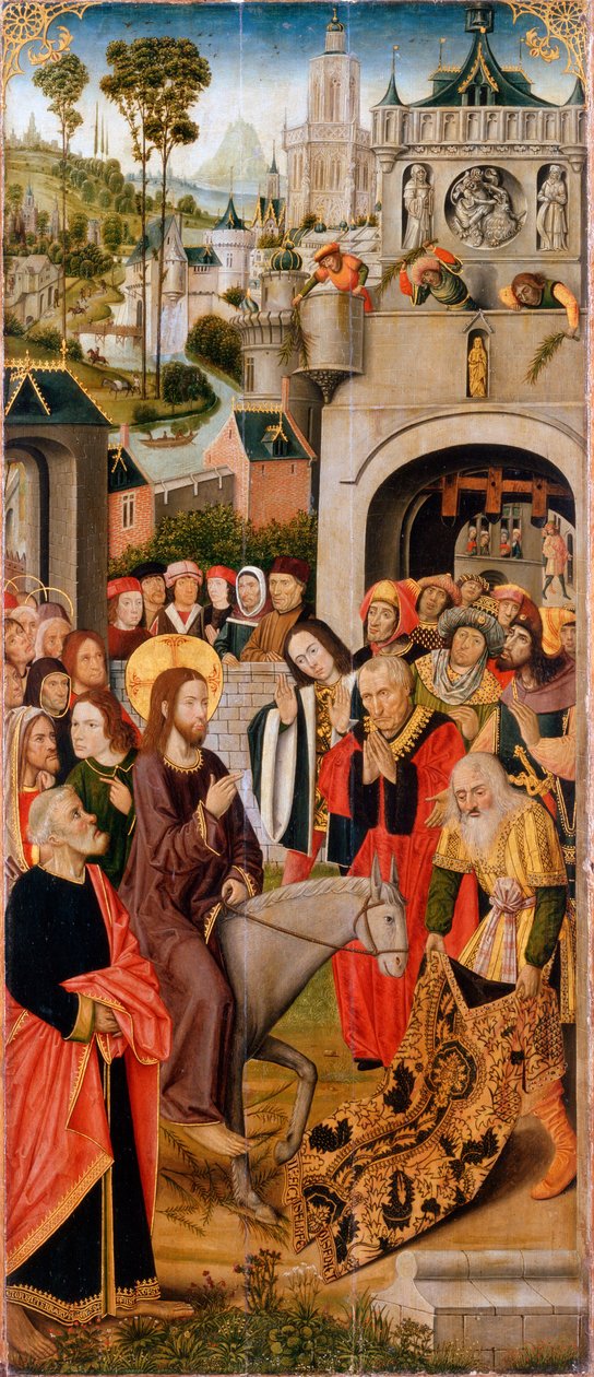 دخول المسيح إلى القدس '، النصف الثاني من القرن الخامس عشر. بواسطة سيد Thuison Altarpiece