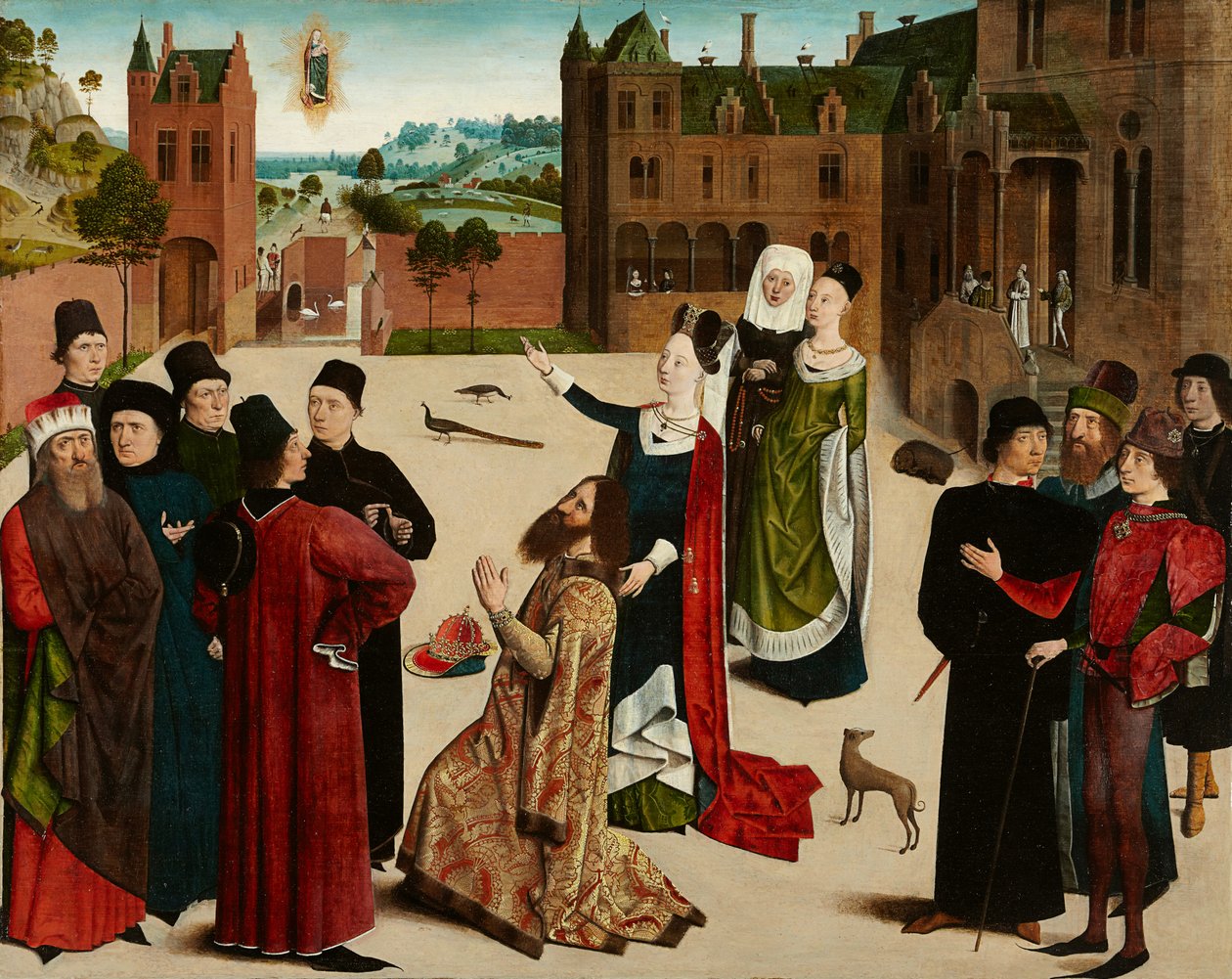 نبوءة العرافة تيبورتين، c.1473-c.1477 (الرسم على خشب البلوط) بواسطة سيد تيبورتين العرافة