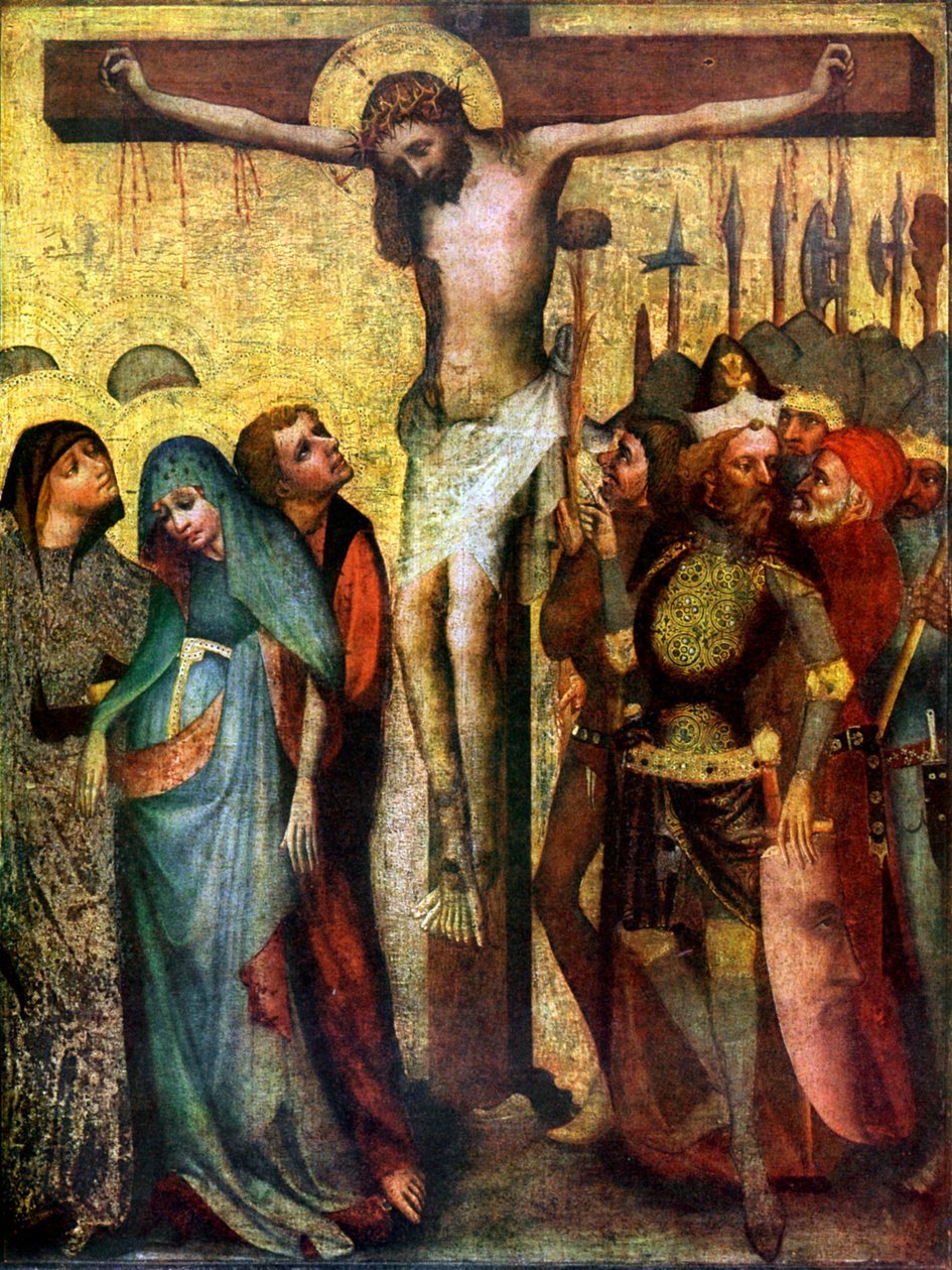 الصلب ، قبل عام 1400 عام 1955 بواسطة سيد التريبون Altarpiece