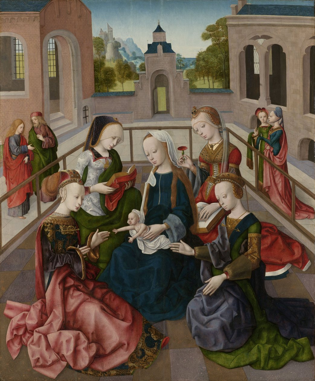 العذراء والطفل ذو العذارى المقدسة ، c.1495-1500 بواسطة ماجستير في Virgines Inter Virgines