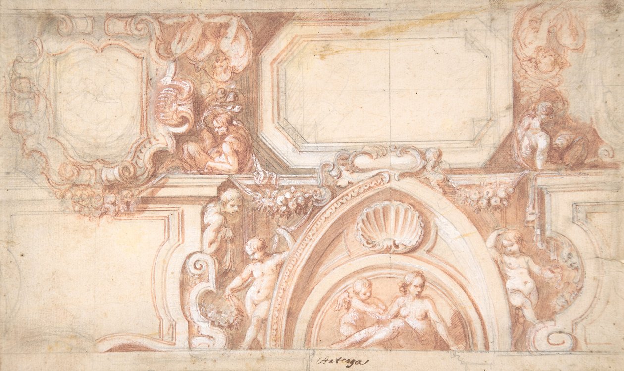 تصميم السقف ، 1633-1703. بواسطة Matías Arteaga y Alfaro