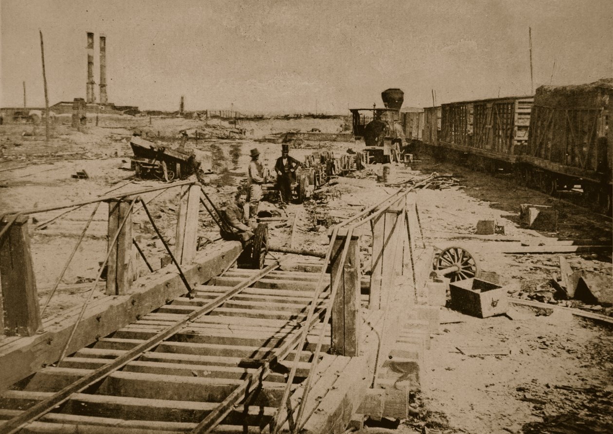 تدمير طريق السكة الحديد في ماناساس ، 1861-1862 بواسطة ماثيو ب برادي