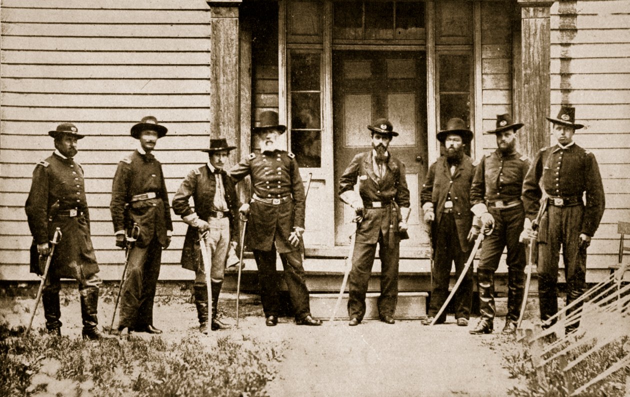 الجنرال EV Sumner and Staff ، 1861-65 بواسطة ماثيو ب برادي