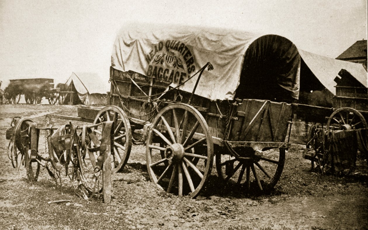 عربة الأمتعة العامة في الولايات المتحدة ، 1861-65 بواسطة ماثيو ب برادي