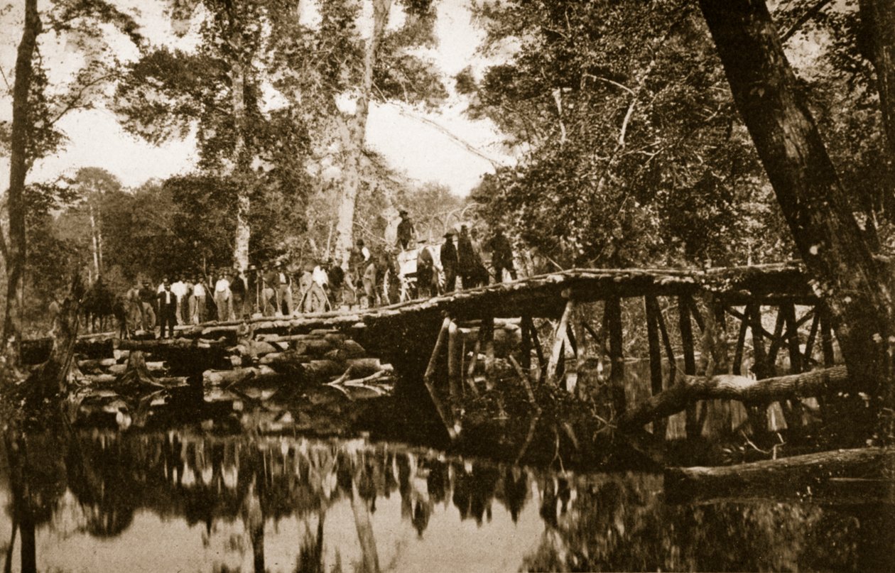 جسر العنب فوق نهر Chickahominy ، 1861-1865 بواسطة ماثيو ب برادي